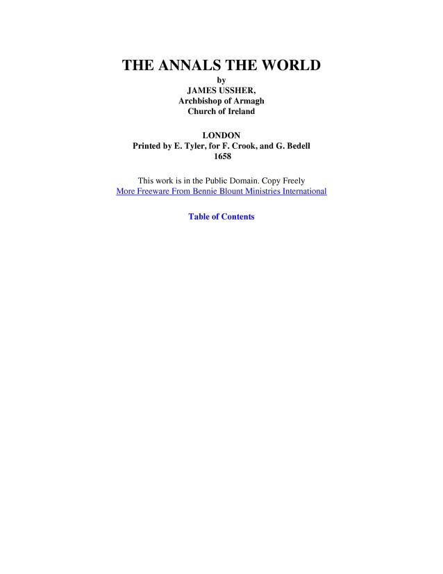 Annals of the World